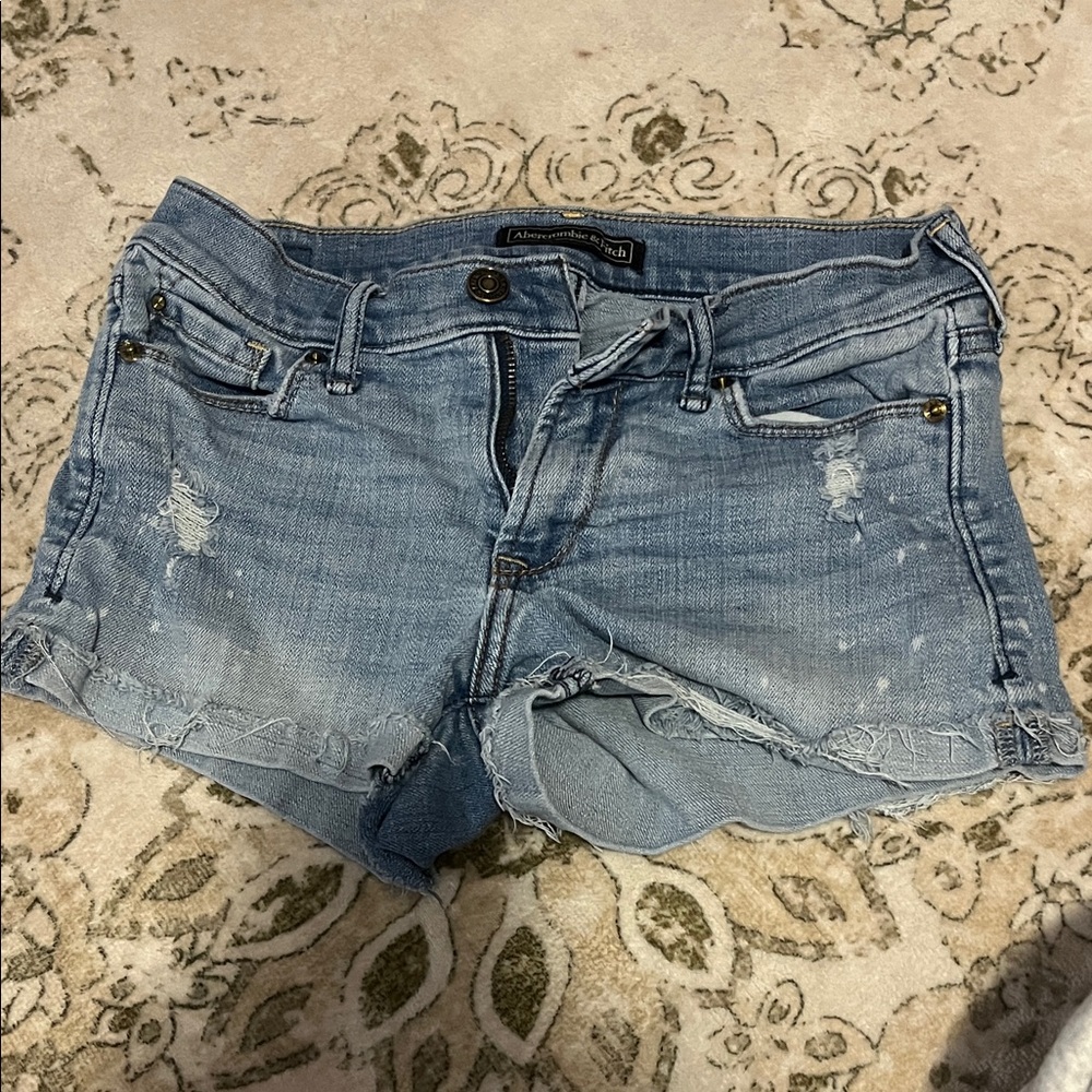 Abercrombie & Fitch Blue Jean Shorts